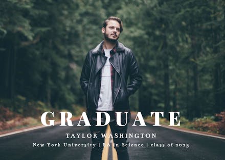 Playfair Display - Graduation Announcement