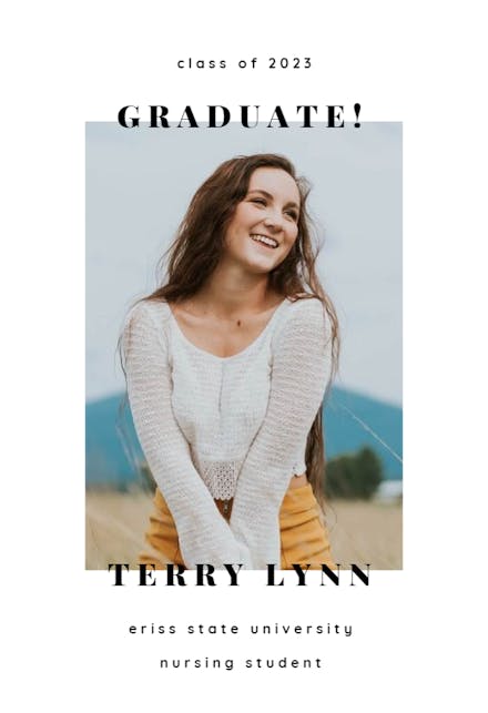 Saint etienne - Graduation Announcement