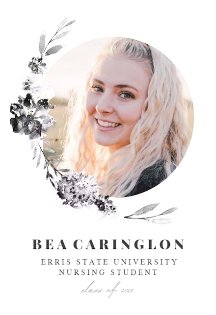 Smokey Flowers - Graduation Announcement