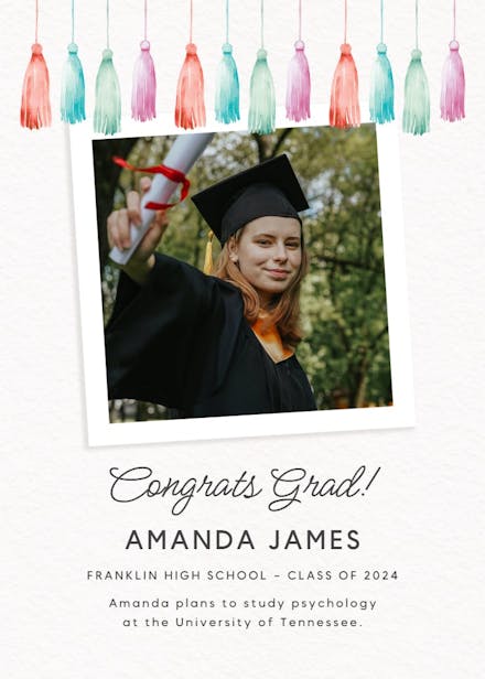 Page 2 | 2024 Graduation Announcement Templates (Free) | Greetings Island