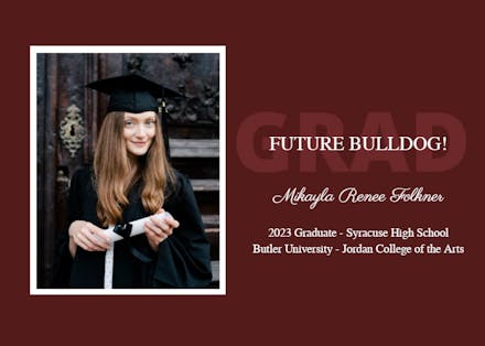 Team Spirit - Graduation Announcement