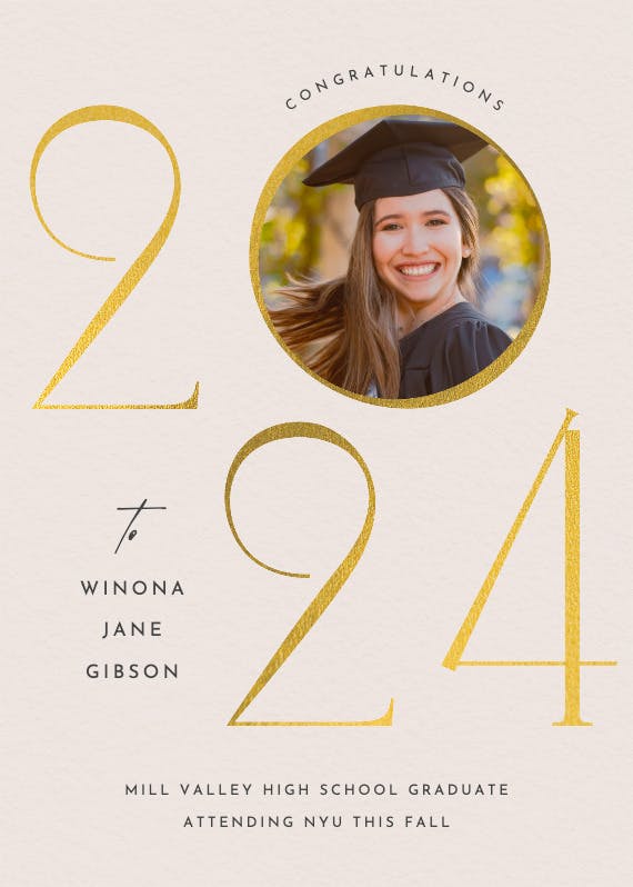 Young and bold - graduation announcement