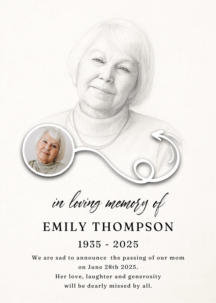 A sketch of memory - anuncio de homenaje