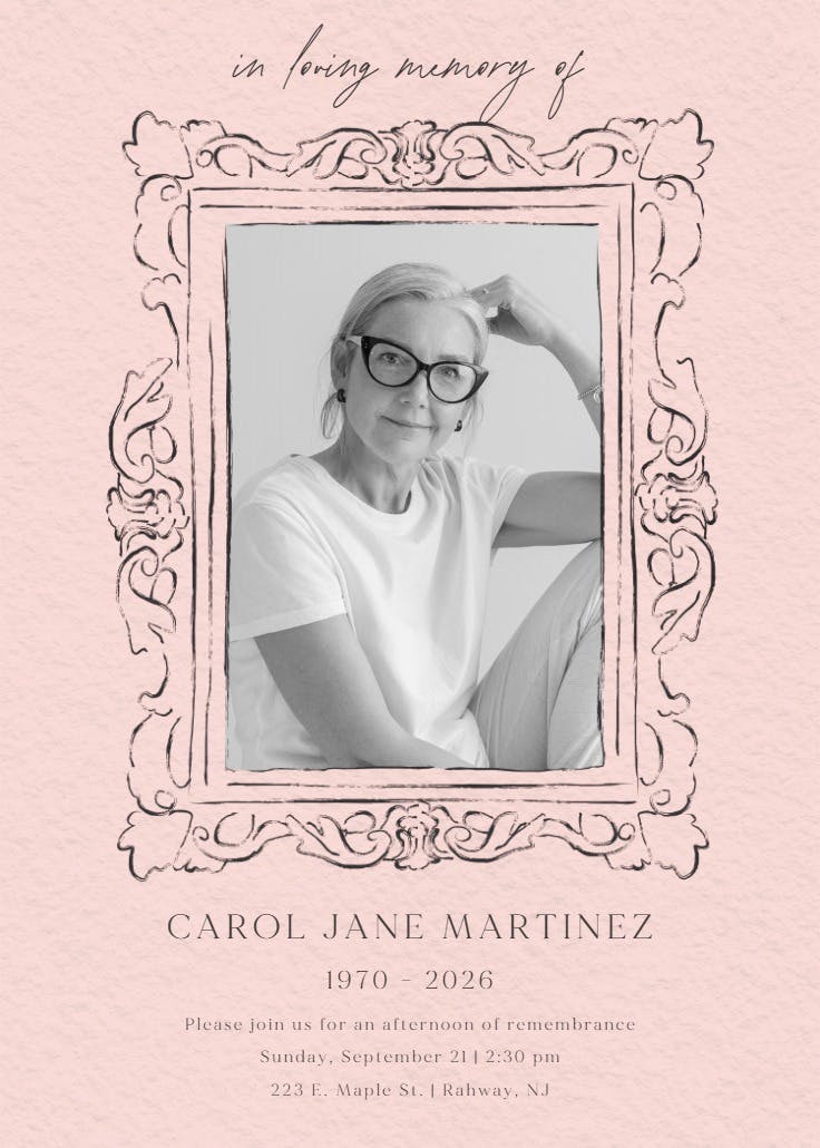 Bound by love - memorial card