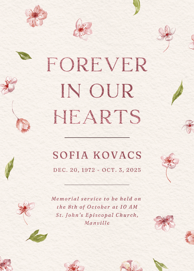 Cherry blossoms - anuncio de homenaje