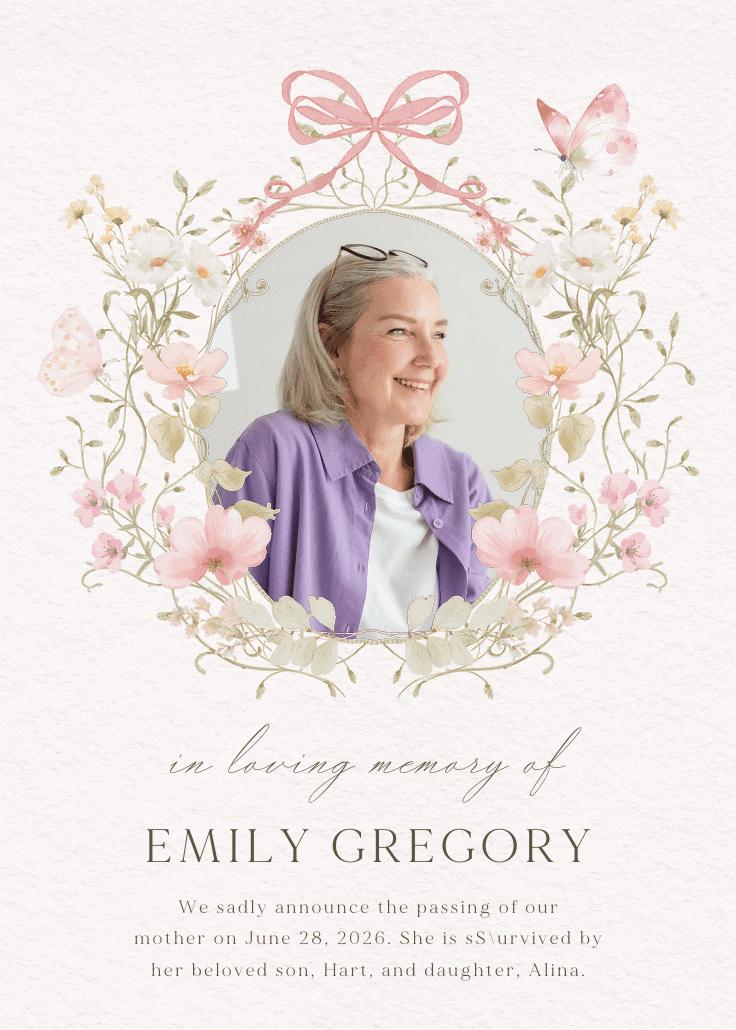 Flowering frame - anuncio de homenaje