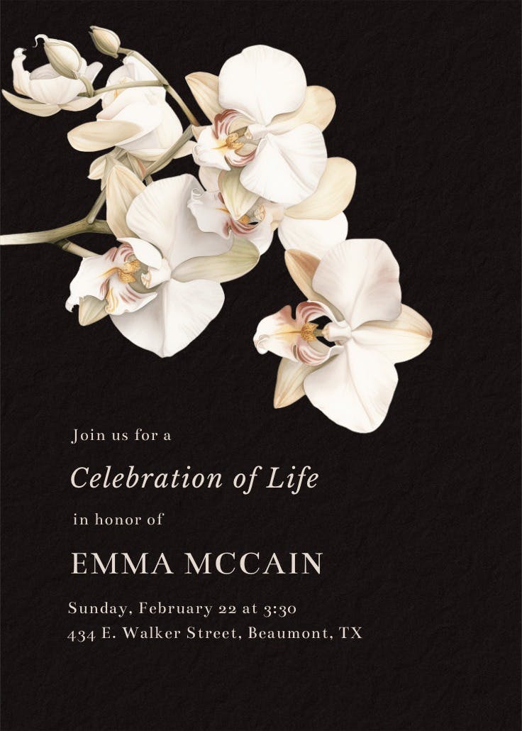 Graceful orchid - anuncio de homenaje