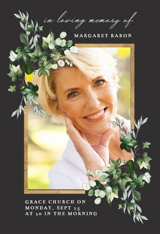 Memorial & Funeral Card Templates (Free) Greetings Island