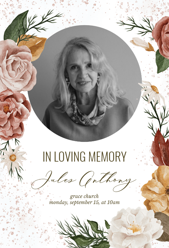 Memorial & Funeral Card Templates (Free) | Greetings Island