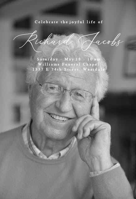 Only this moment - Memorial Card