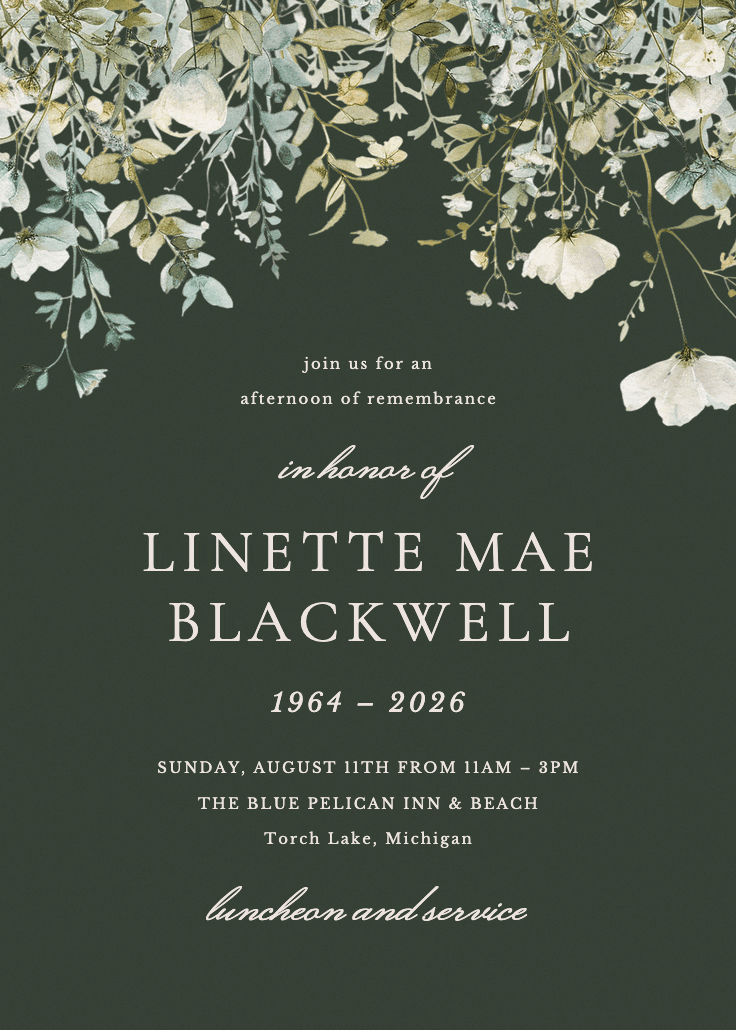 Sage leaves - memorial card