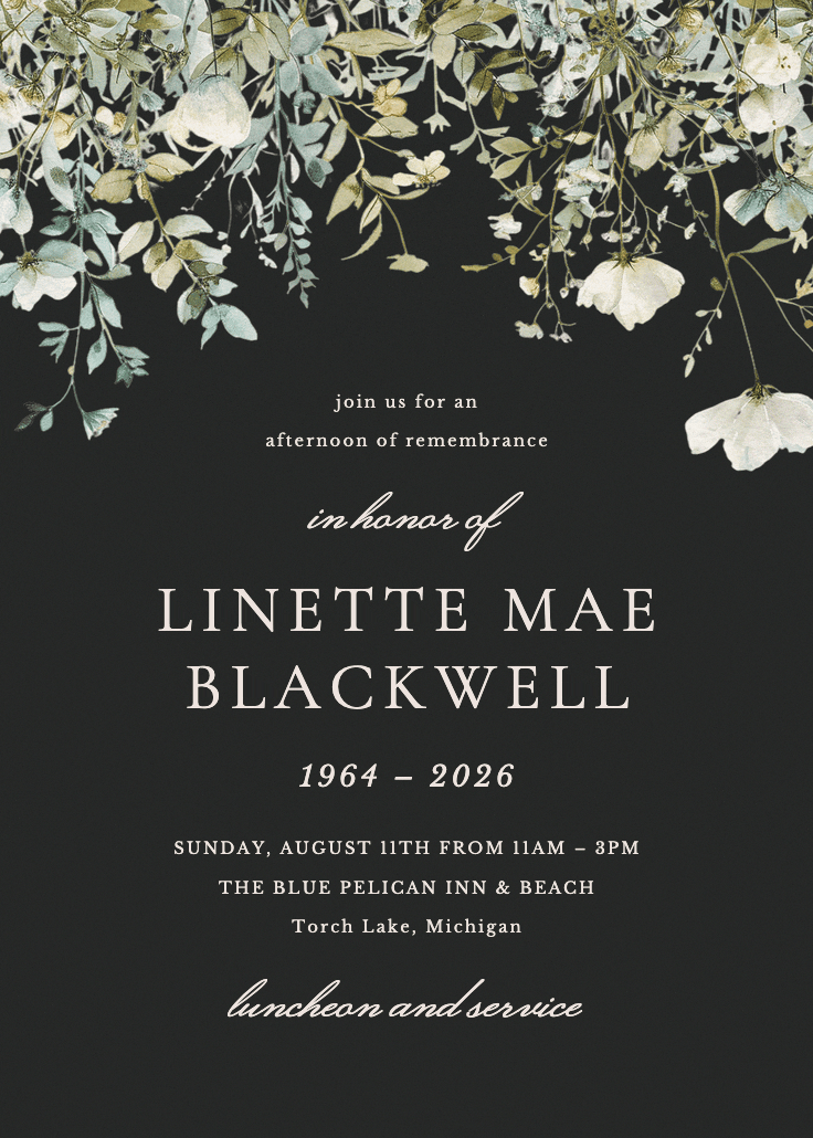 Sage leaves - memorial card