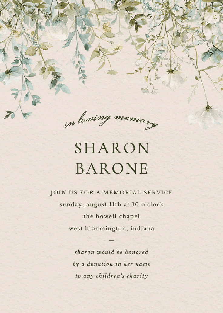 Sage leaves - anuncio de homenaje