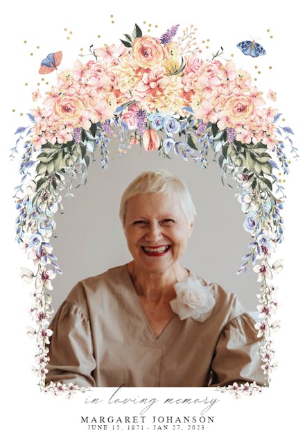 Spring Dusty Gate - Memorial Card