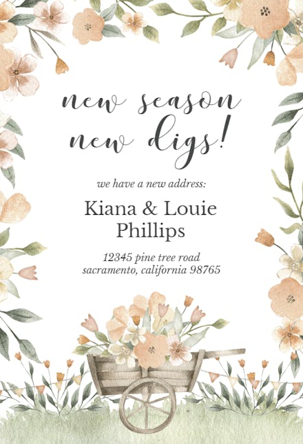 Easter Spring - Moving Announcement