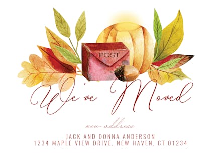 Fall - Moving Announcement