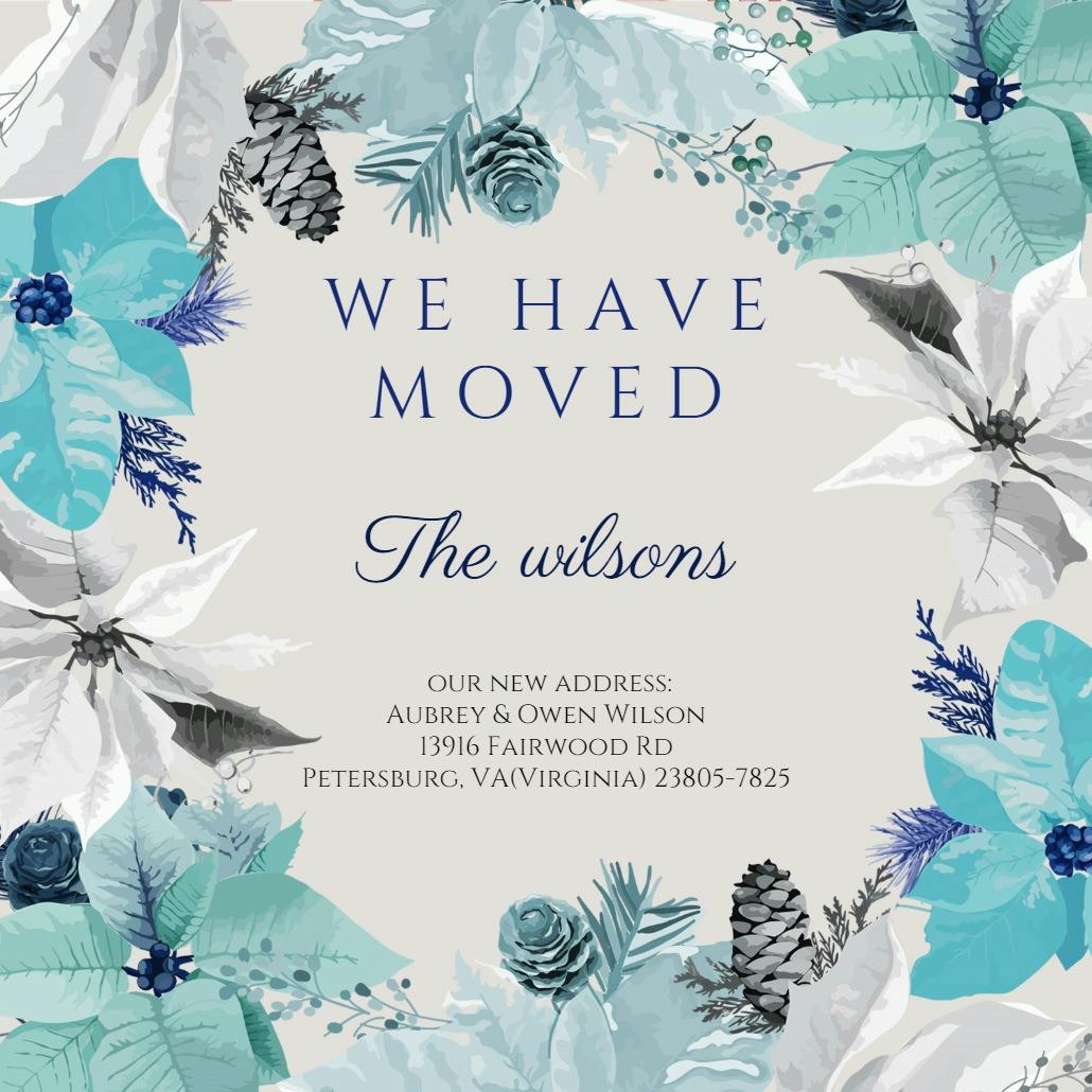 Happily ever after - moving announcement