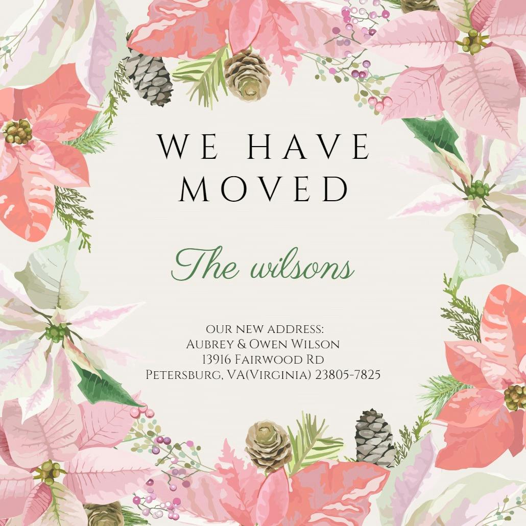 Happily ever after - moving announcement