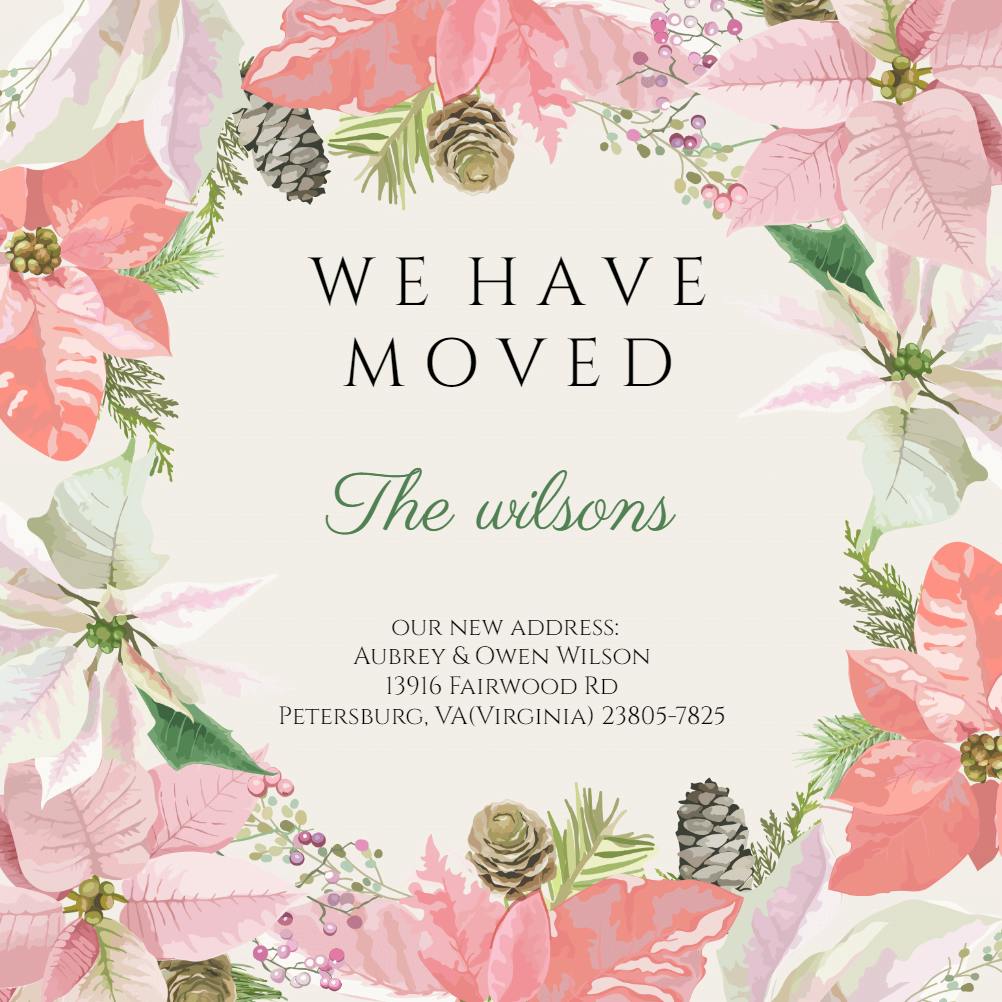 Happily ever after - moving announcement