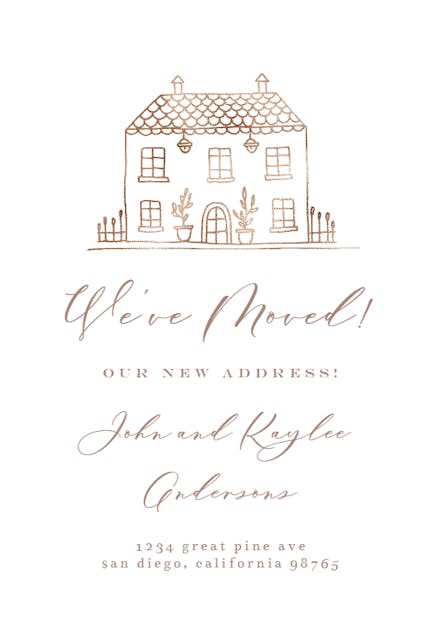 House Doodle - Moving Announcement