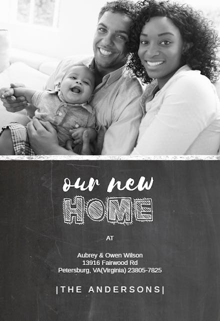 New Home - Moving Announcement