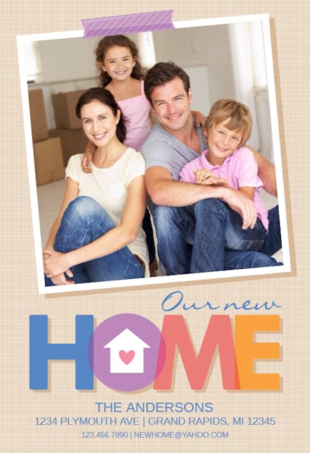 Our New Home - Moving Announcement