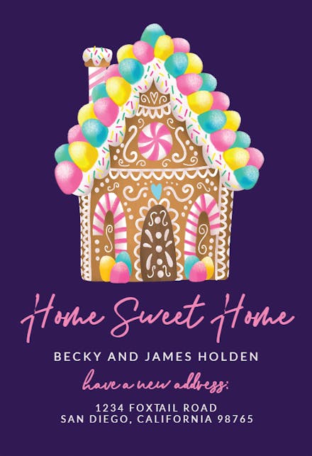 Pastel Christmas - Moving Announcement