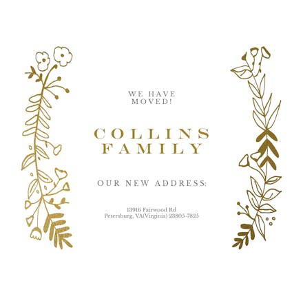 Side by Side Gold - Moving Announcement