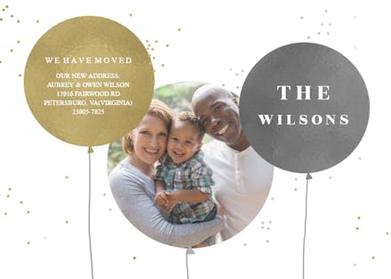 Surrealism balloons - Moving Announcement