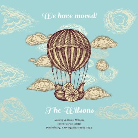 Up and Away - Moving Announcement