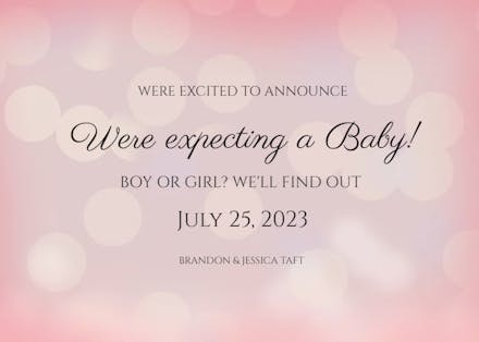 Baby S Coming Pregnancy Announcement Template Free Greetings Island