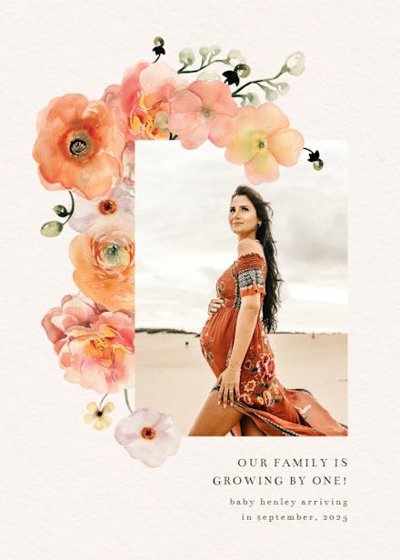 Baby bud - pregnancy announcement