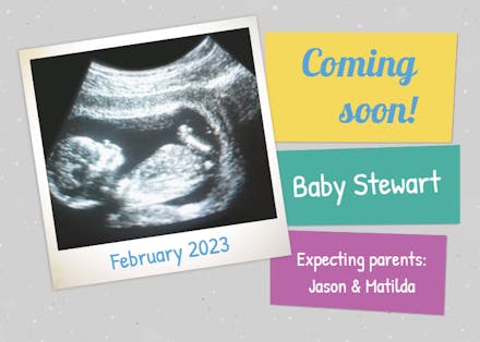 Baby in Belly - Pregnancy Announcement