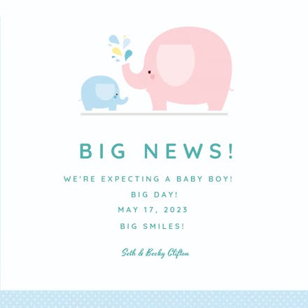 Pregnancy Announcement Templates Free Greetings Island