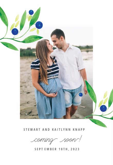 Blueberry fields - Anuncio Para Embarazo