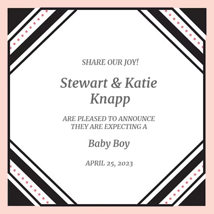 Corner Details - Anuncio Para Embarazo