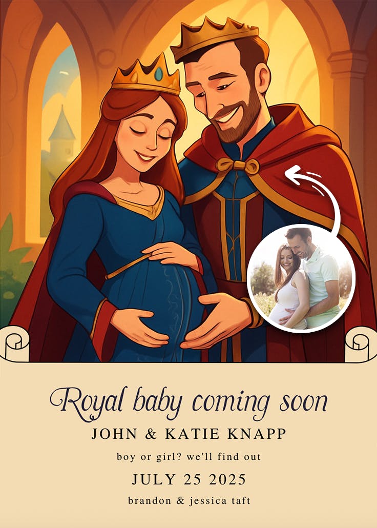 Crowning joy - pregnancy announcement
