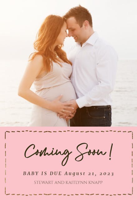 EDITABLE Tie Breaker Pregnancy Announcement Poster 3rd 