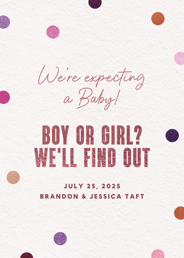 Glitter baby delight - anuncio para embarazo