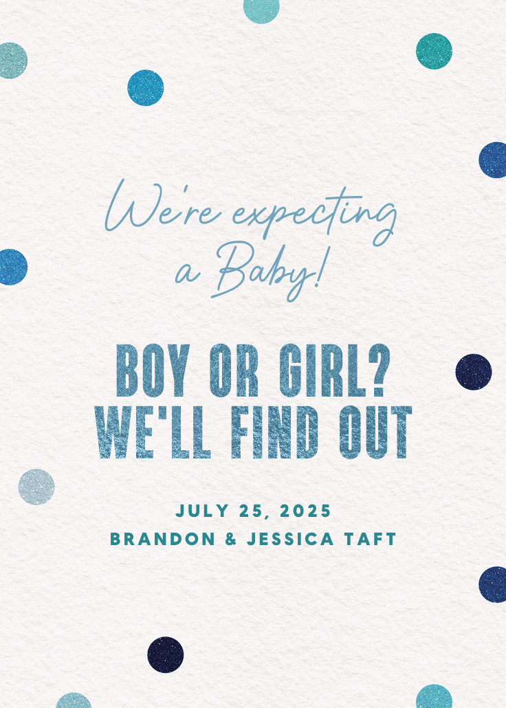 Glitter baby delight - anuncio para embarazo