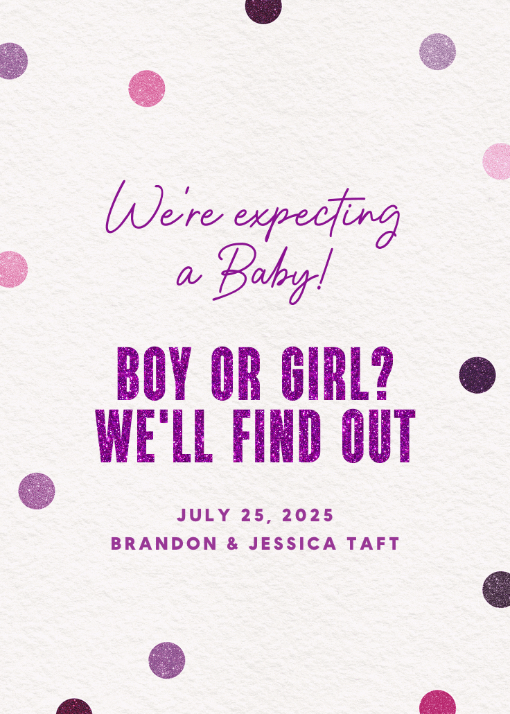 Glitter baby delight - anuncio para embarazo