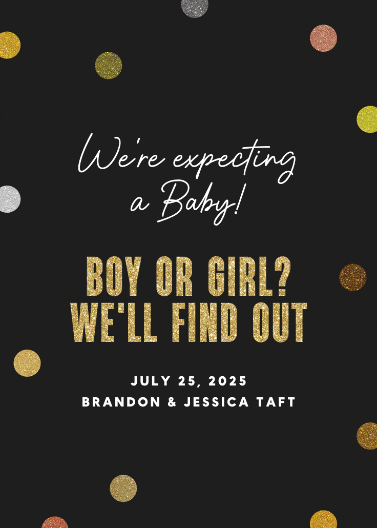 Glitter baby delight - anuncio para embarazo