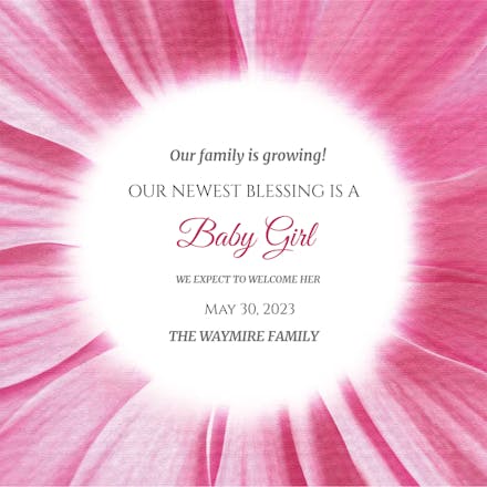 Growing Family - Anuncio Para Embarazo