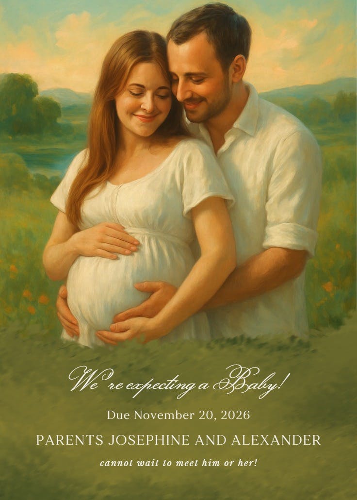 Pastoral - pregnancy announcement