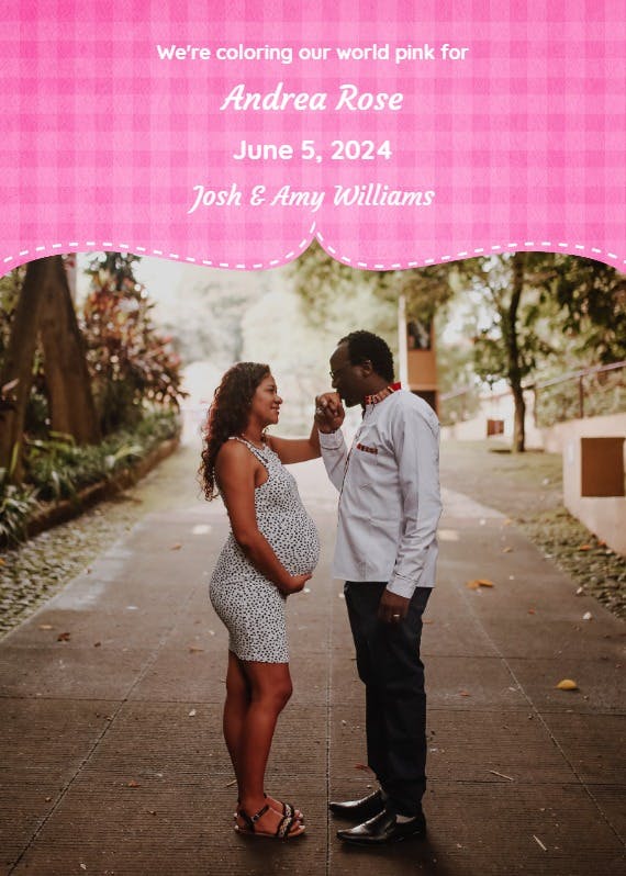 Pink world -  anuncio para embarazo