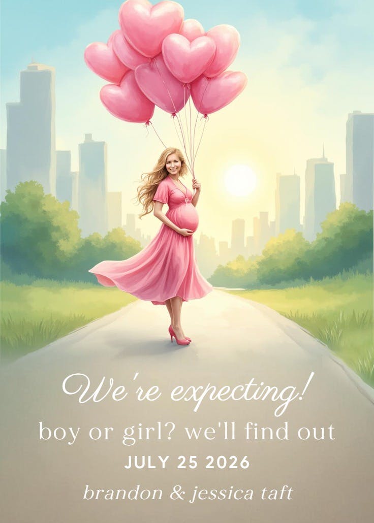 Ready to pop - pregnancy announcement