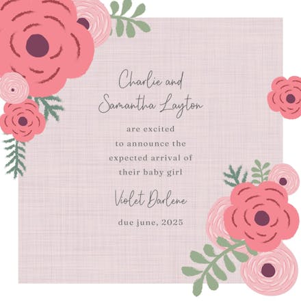 Special announcement - pregnancy announcement