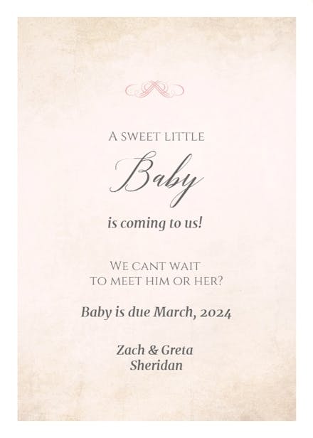 AND THEN THERE WERE FIVE, Printable Pregnancy Announcement