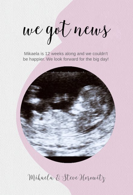 Pregnancy Announcement Templates Free Greetings Island