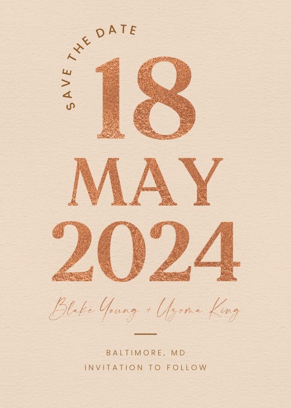 Save the date cards